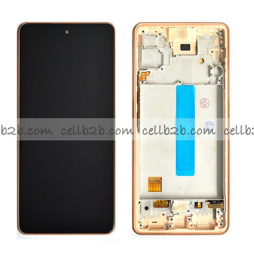 Pantalla Samsung Galaxy A53 5G A536B OLED Dorada Con Marco Completa