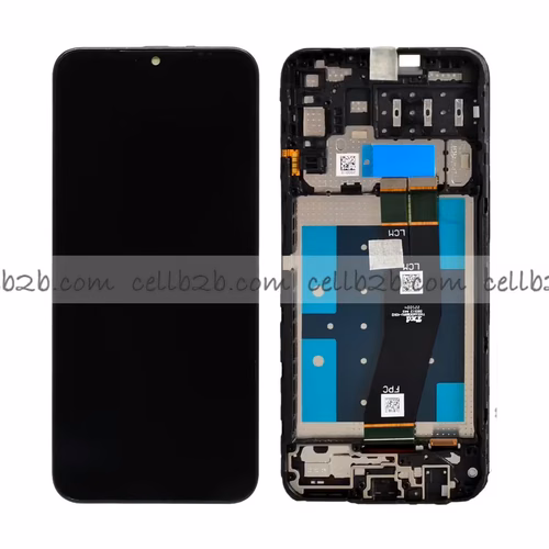 Original Pantalla Samsung Galaxy A14 4G A145P / A145B / A145R Negra CON MARCO Completa LCD+Táctil