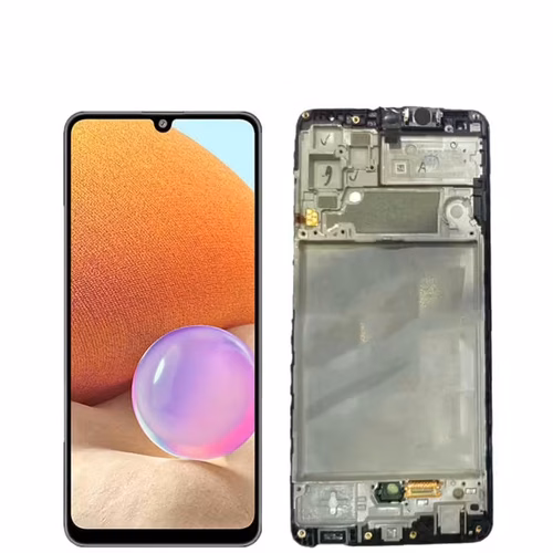 *Pantalla Samsung Galaxy A32 4G A325 Negra con Marco Completa Original SERVICE PACK
