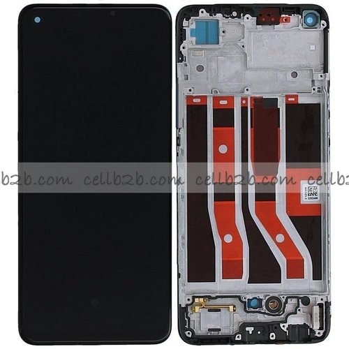 Original Nueva Pantalla OPPO A74 4G Negra CON MARCO Completa LCD+Táctil
