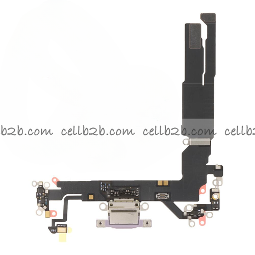 Flex de Carga para iPhone 17 Morado Original Desmontaje