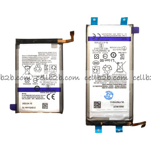 Batería EB-BF936ABY EB-BF937ABY Set 2 Piezas para Samsung Galaxy Z Fold 4 5G F936B 2340mAh+2060mAh