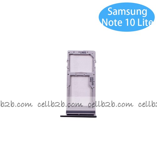 Bandeja de Dual SIM para Samsung Note 10 Lite N770F Negra