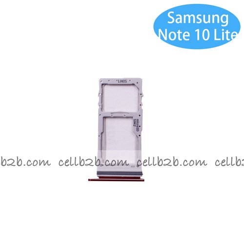 Bandeja de Dual SIM para Samsung Note 10 Lite N770F Roja