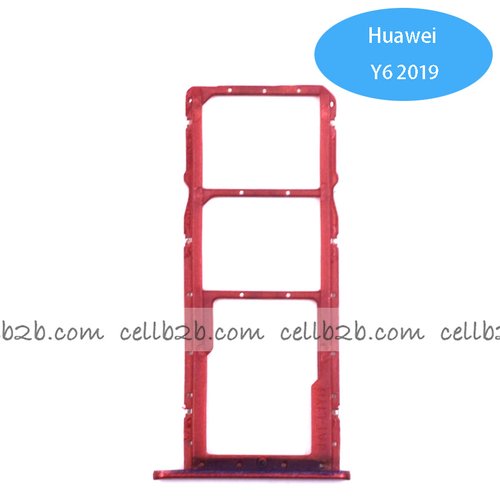Bandeja de la Tarjeta SIM para Huawei Y6 2019 Rojo