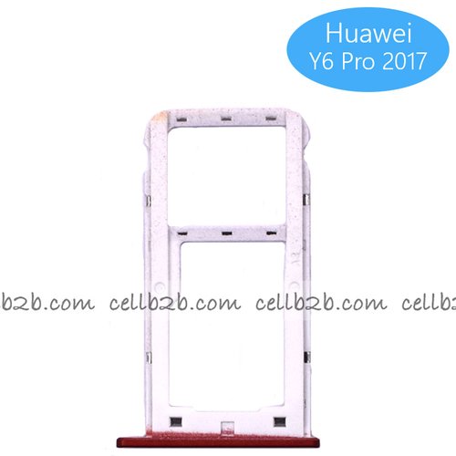 Bandeja de la Tarjeta SIM para Huawei Y6 Pro 2017 Rojo