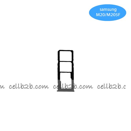Bandeja de la Tarjeta SIM para Samsung Galaxy M20 M205 Negra