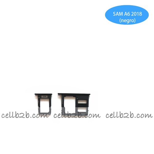 Bandeja de la Tarjeta SIM para Samsung SM-A600F GALAXY A6 (2018) Negra