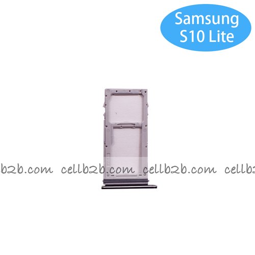 Bandeja de Nano SIM para Samsung S10 Lite G770F Negra