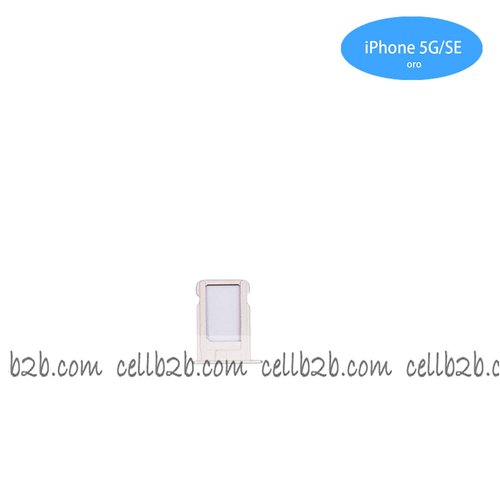 Bandeja de SIM para iPhone 5G/5S/5SE Dorada