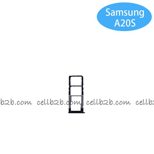 Bandeja de SIM para Samsung A20S A207F Negra