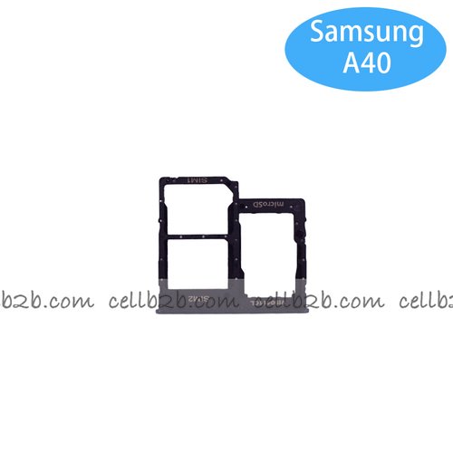 Bandeja de SIM para Samsung A40 A405F Negra