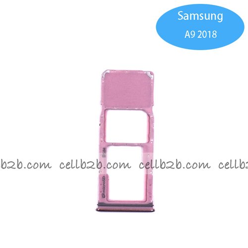 Bandeja de SIM para Samsung A9 2018 A920F Rosa