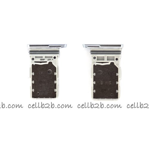 Bandeja de SIM para Samsung S21 Plus 5G G996B / S21 Ultra 5G G998B Plateada