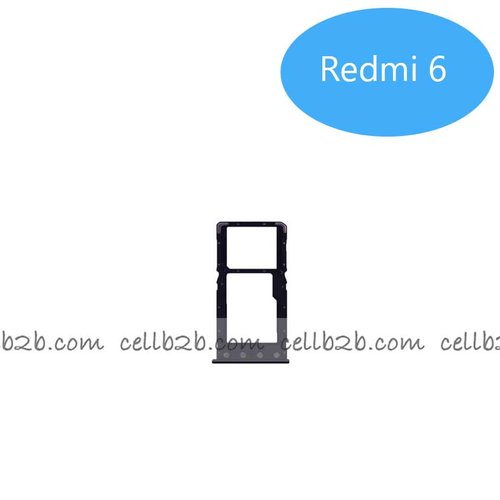 Bandeja de SIM para Xiami Redmi 6 Negra