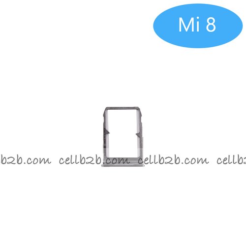Bandeja de SIM para Xiaomi Mi 8 Plateada