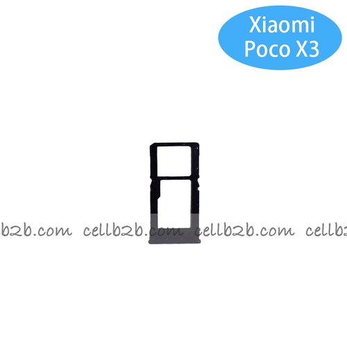 Bandeja de SIM para Xiaomi Poco X3 / X3 NFC Negra