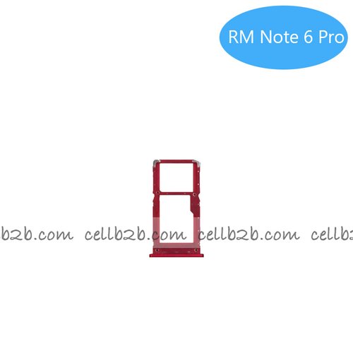 Bandeja de SIM para Xiaomi Redmi Note 6 Pro Rojo