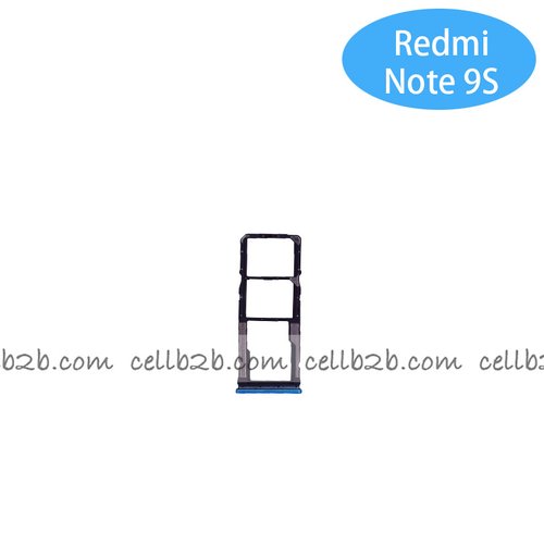 Bandeja de SIM para Xiaomi Redmi Note 9S / Note 9 Pro Azul