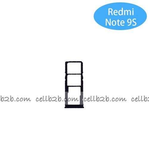 Bandeja de SIM para Xiaomi Redmi Note 9S / Note 9 Pro Negra