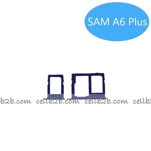 Bandeja de SIM+SD Para Samsung A6 Plus Azul