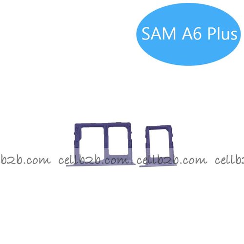 Bandeja de SIM+SD Para Samsung A6 Plus Gris