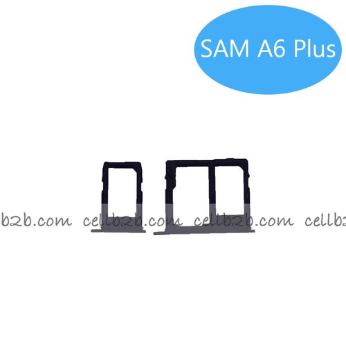 Bandeja de SIM+SD Para Samsung A6 Plus Negra