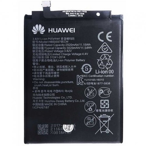 Batería Huawei Y5 2017/ Y6 2017/Nova /Y5 2018/Nova Smart/Honor 6C/Honor 6A/Y6 Pro 2017/ Honor 7s/ Enjoy 6S/ Y5 2019/ Y6 2019 / Y5P HB405979ECW 2920mAh