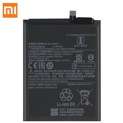 Batería Xiaomi Mi 10T 5G BM53/Mi 10T Pro