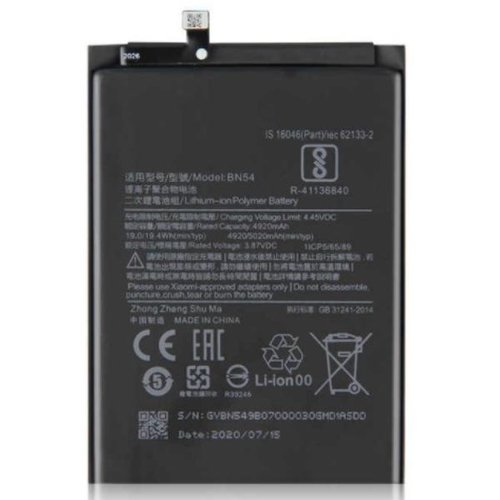 *Batería Xiaomi Redmi 9 / Redmi Note 9 BN54 SERVICE PACK