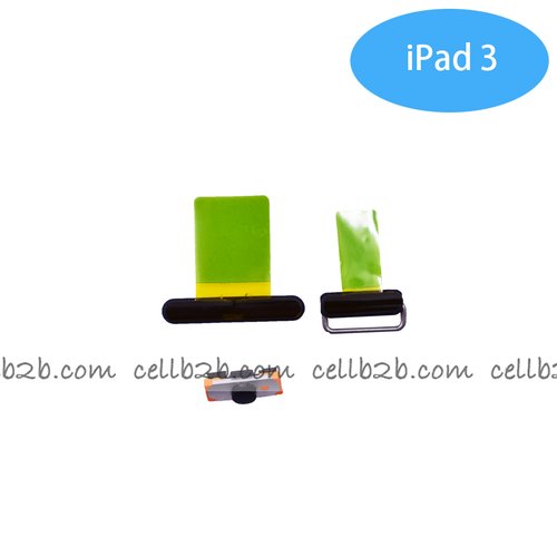 Botones Laterales para iPad 3 / 4 A1416 A1430 A1403 A1460 A1458 A1459 Negro