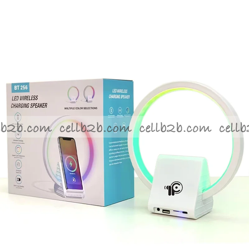BT-256 Altavoz Bluetooth con Luz LED y Cargador Inalámbrico para Móvil