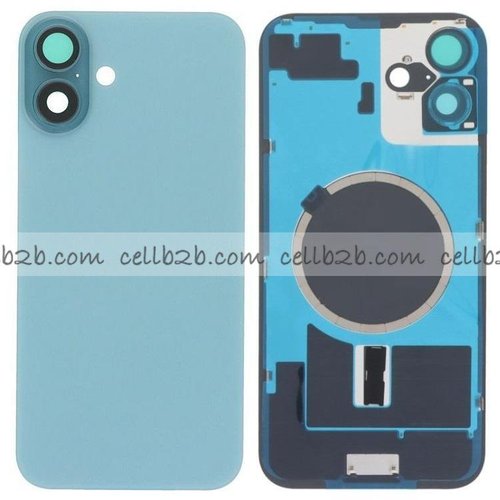 Tapa Trasera Cristal con Soporte para iPhone 16 Verde