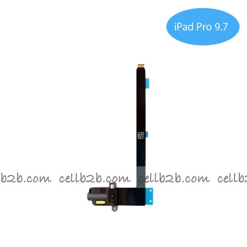 Cable Flex de Audio Jack para iPad Pro 9.7 A1673 A1674 A1675 Negro