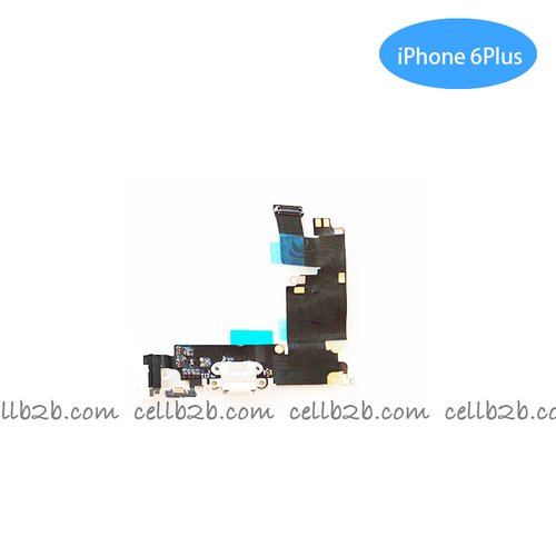 Cable Flex de Carga y audio jack para iPhone 6 Plus Blanco