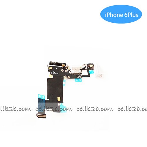Cable Flex de Carga y audio jack para iPhone 6 Plus Gris Oscuro