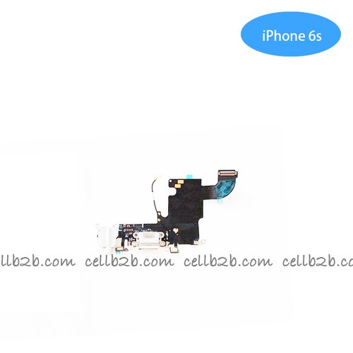 Original Cable Flex de Carga y audio jack para iPhone 6S Gris Claro