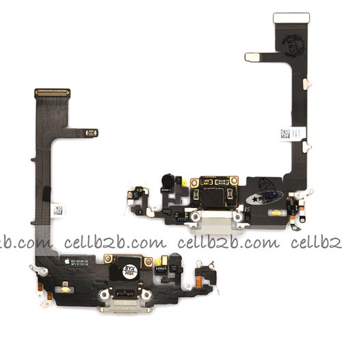 Cable Flex de Carga + Placa Pequeña para iPhone 11 Pro 5.8 Blanco ORIGINAL