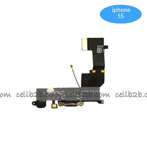 Cable Flex de Carga y audio jack para iPhone 5S Negro