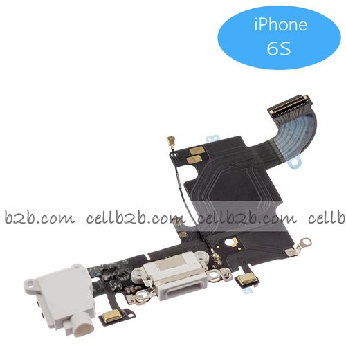 Cable Flex de Carga y audio jack para iPhone 6S Blanco
