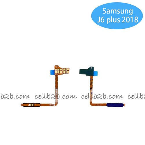 Cable Flex de Encendido con Lector de Huella Azul para Samsung J6 Plus 2018 J610