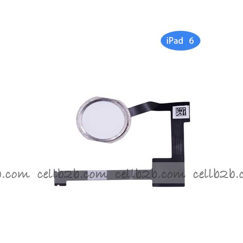 Cable Flex de Home con Lector de huella para iPad 6 A1566 A1567 Blanco