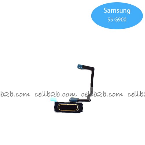 Cable Flex del Botón Home para Samsung SM-G900F GALAXY S5/ i9600 Negro Dorado