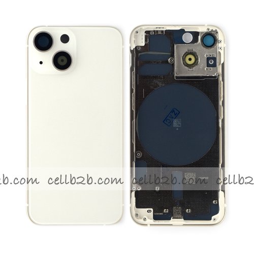 Carcasa Chasis Tapa Con Bandeja iPhone 13 Mini Blanco sin Recambios
