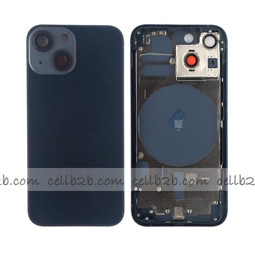 Carcasa Chasis Tapa Con Bandeja iPhone 13 Mini Negro sin Recambios