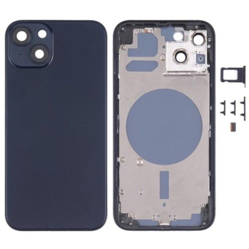 Carcasa Chasis Tapa Con Bandeja iPhone 13 Negro sin Recambios