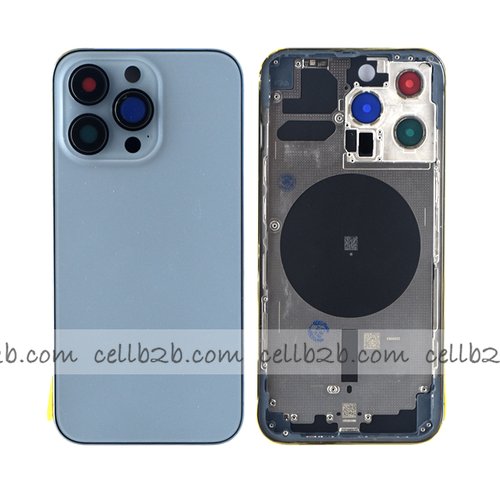 Carcasa Chasis Tapa Con Bandeja iPhone 13 Pro Azul sin Recambios