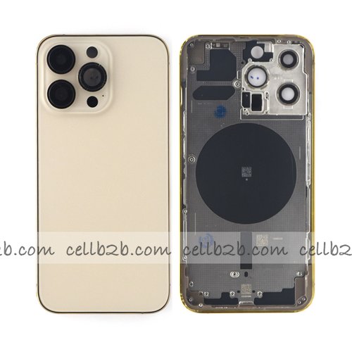 Carcasa Chasis Tapa Con Bandeja iPhone 13 Pro Dorado sin Recambios