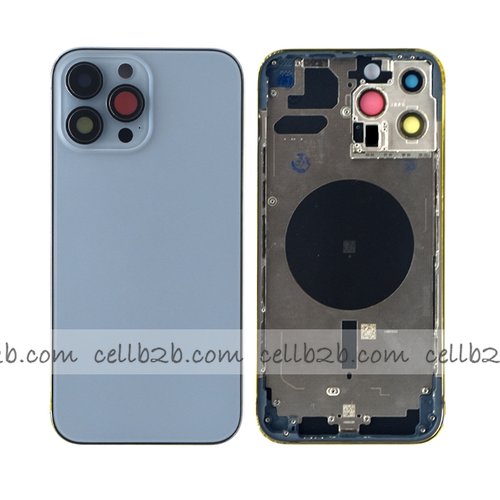 Carcasa Chasis Tapa  Con Bandeja iPhone 13 Pro Max Azul sin Recambios