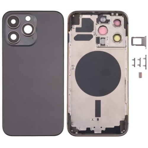 Carcasa Chasis Tapa Con Bandeja iPhone 13 Pro Negro sin Recambios